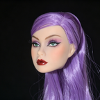 OOAK Hand-Painted Fashion Royalty Poppy Parker Doll Head — FR White Skin | DollVerse
