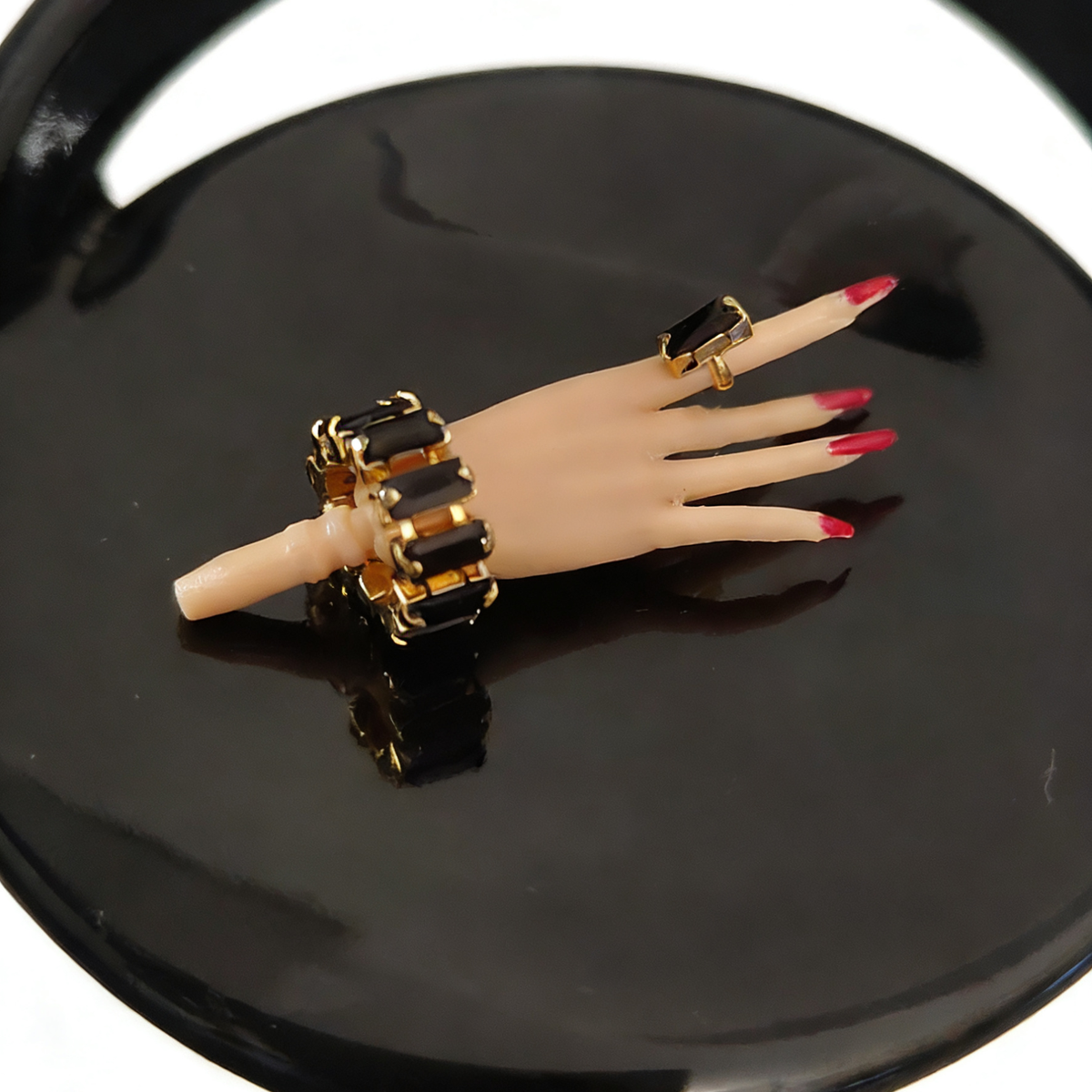 1:6 Puppen Schmuck RING für Fashion Royalty Poppy Parker Integrity Toys. 4×2 mm Zirkonia Stein