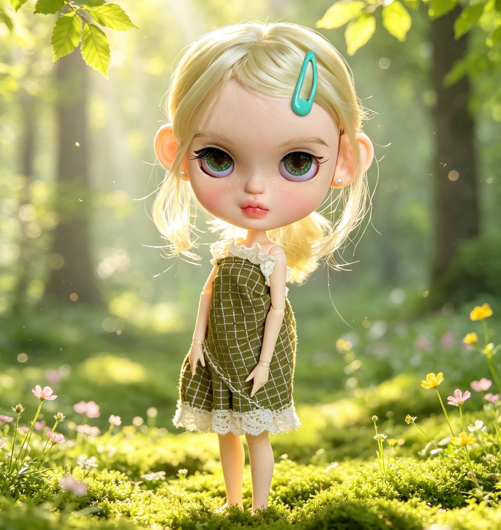 Blythe Doll Handmade-With Outfits + Wig