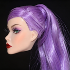 OOAK Hand-Painted Fashion Royalty Poppy Parker Doll Head — FR White Skin | DollVerse