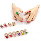 1/6 Doll Jewelry RING for Fashion Royalty Poppy Parker Integrity Toys.4×2 mm zirconia stone