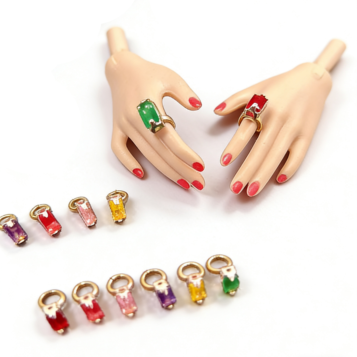 1/6 Doll Jewelry RING for Fashion Royalty Poppy Parker Integrity Toys.4×2 mm zirconia stone