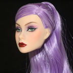 OOAK Hand-Painted Fashion Royalty Poppy Parker Doll Head — FR White Skin | DollVerse