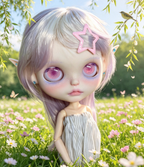 Hand-Painted Custom Blythe Art Doll