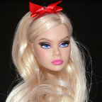 Scarlett Reverie | OOAK Poppy Parker Repaintkopf | Platinblond & Eisblaue Augen | DollVerse