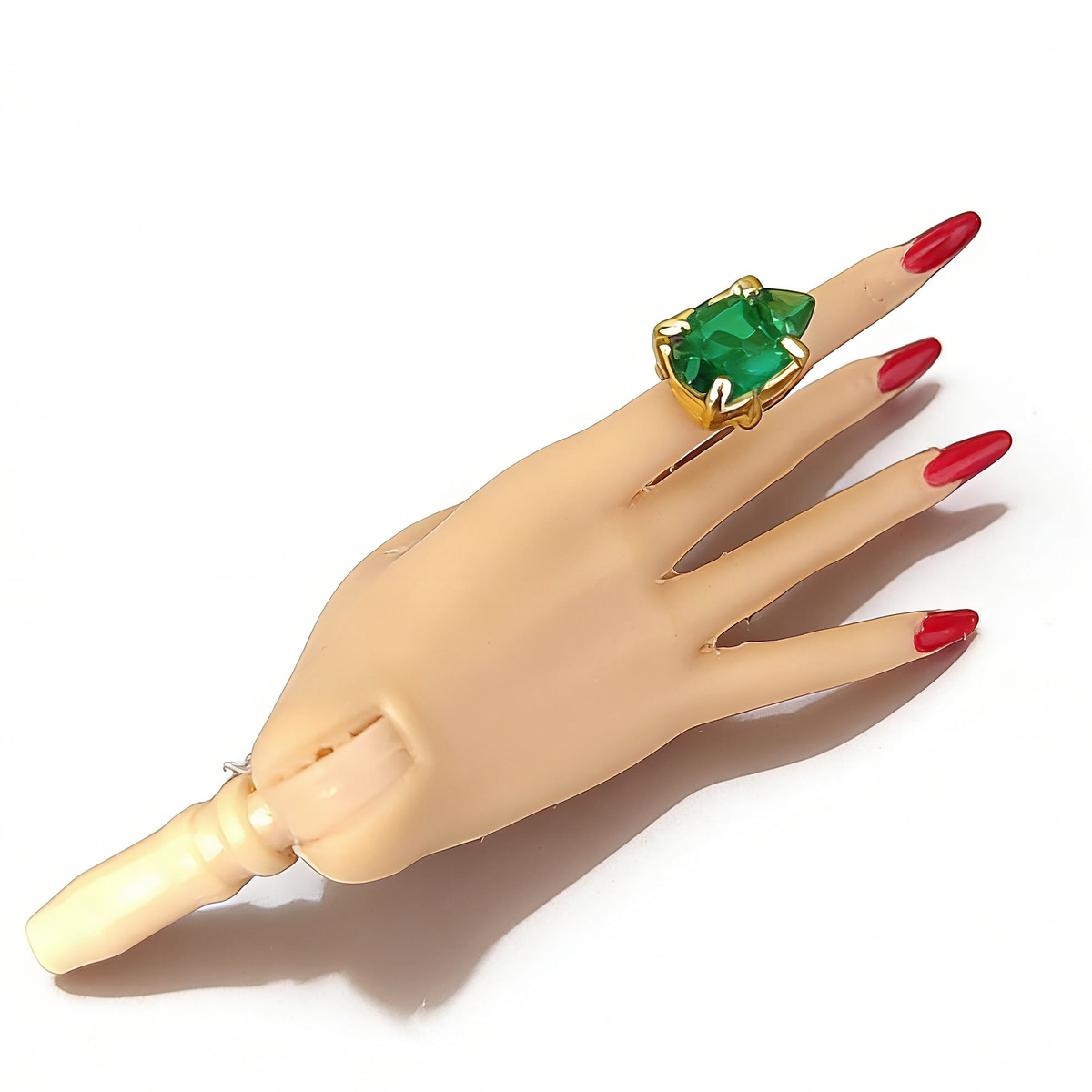 1/6 Doll Jewelry RING for Fashion Royalty Poppy Parker Integrity Toys.3x5 mm teardrop-cut cubic zirconia.