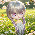 Hand-Painted Custom Blythe Art Doll
