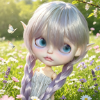 Hand-Painted Custom Blythe Art Doll