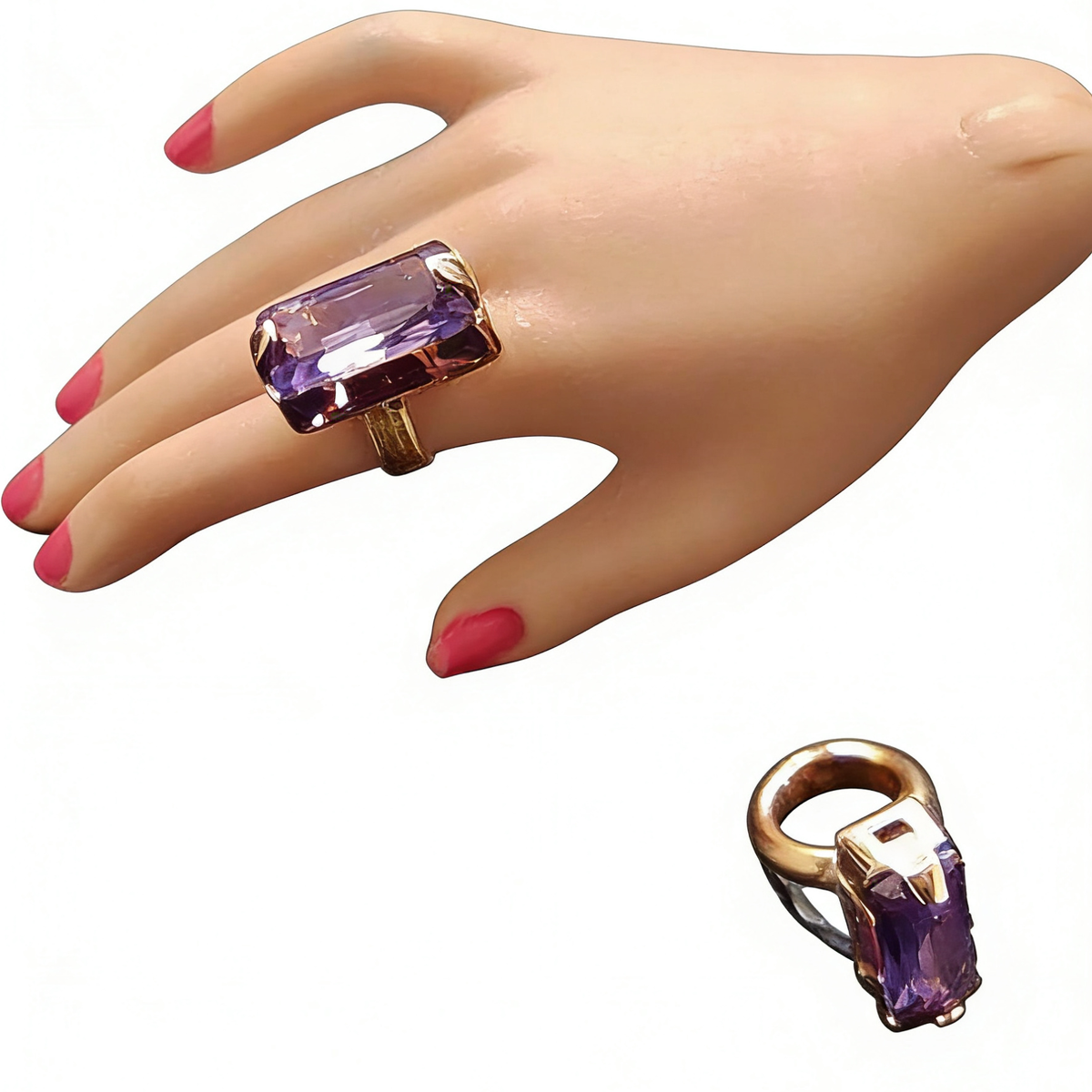 1:6 Puppen Schmuck RING für Fashion Royalty Poppy Parker Integrity Toys. 4×2 mm Zirkonia Stein