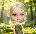 Blythe Doll Handmade-With Outfits + Wig
