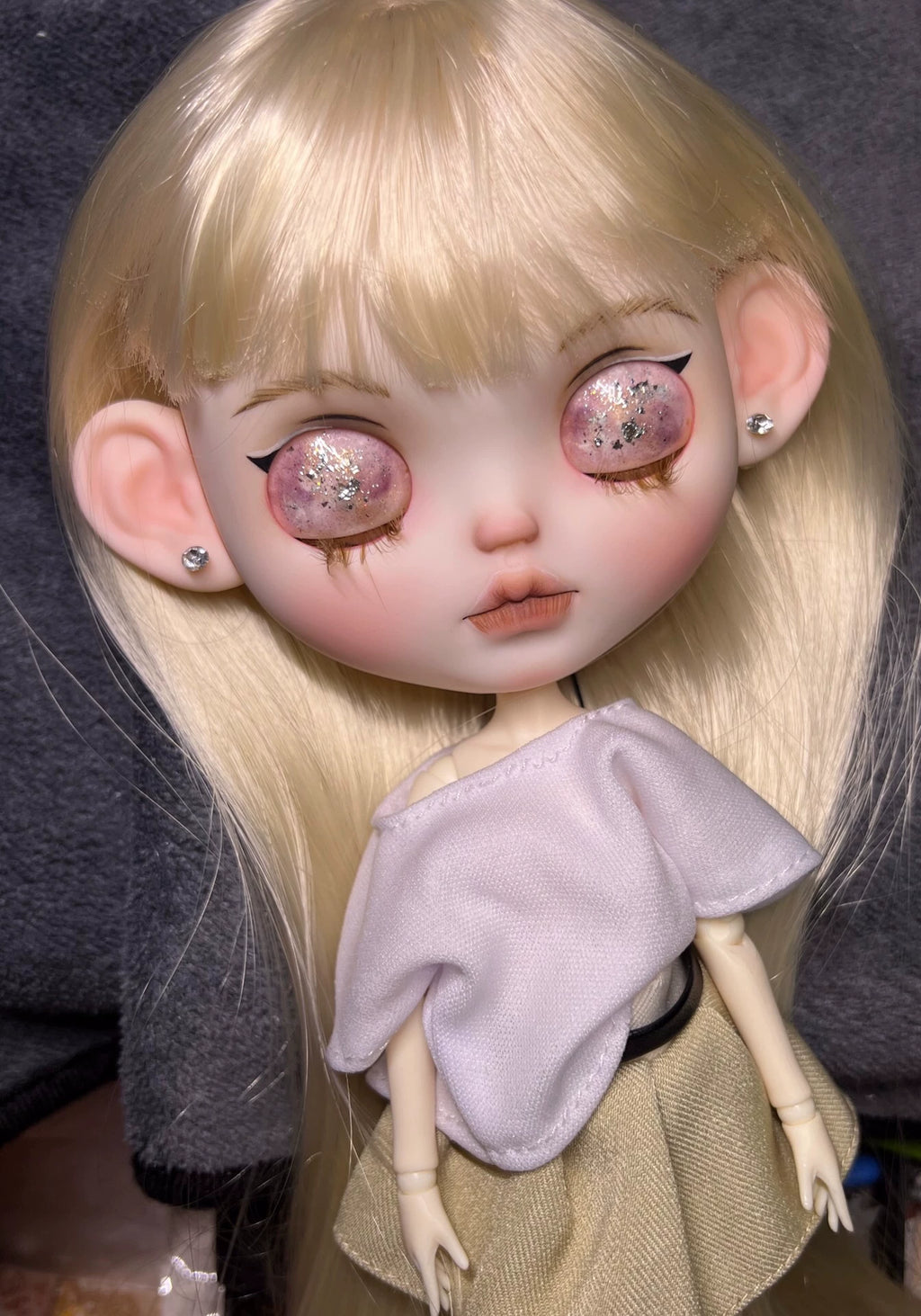OOAK Hand-Painted Blythe Art Doll