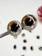 Handgefertigte Blythe Eyechips mit 3D-Effekt und tiefengeätzten Irisdetails