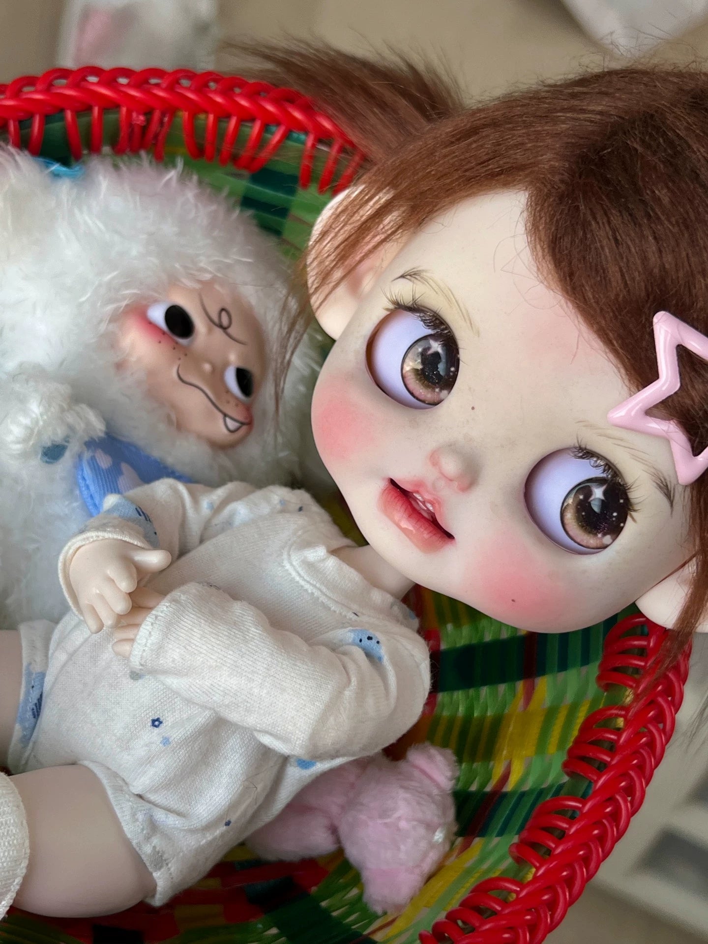 Blythe Doll Handmade-Customized With Outfits + Wig – 1/6 Doll (12in / 30cm) BJD