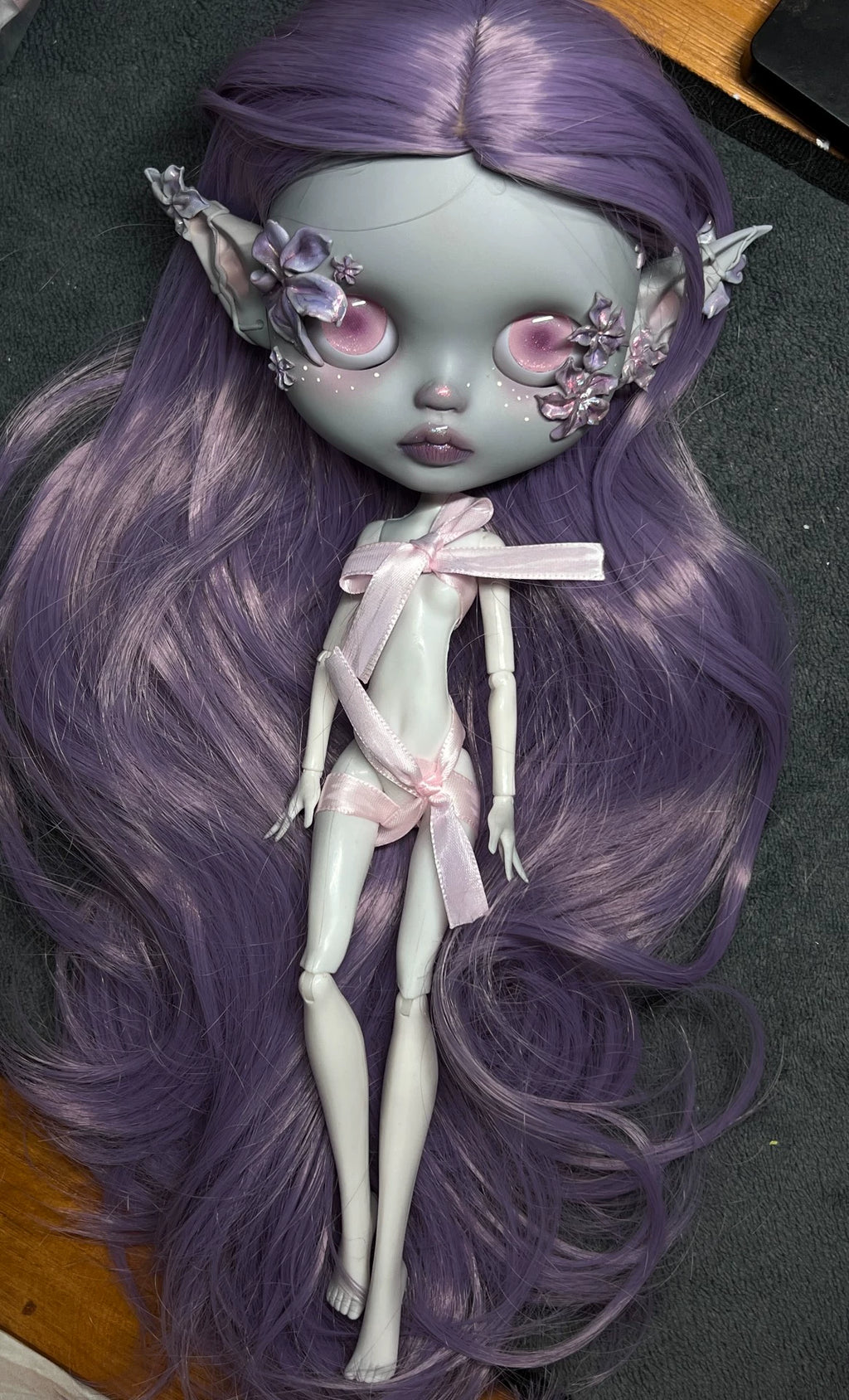 Blythe Doll Handmade-Customized With Outfits + Wig – 1/6 Doll (12in / 30cm) BJD