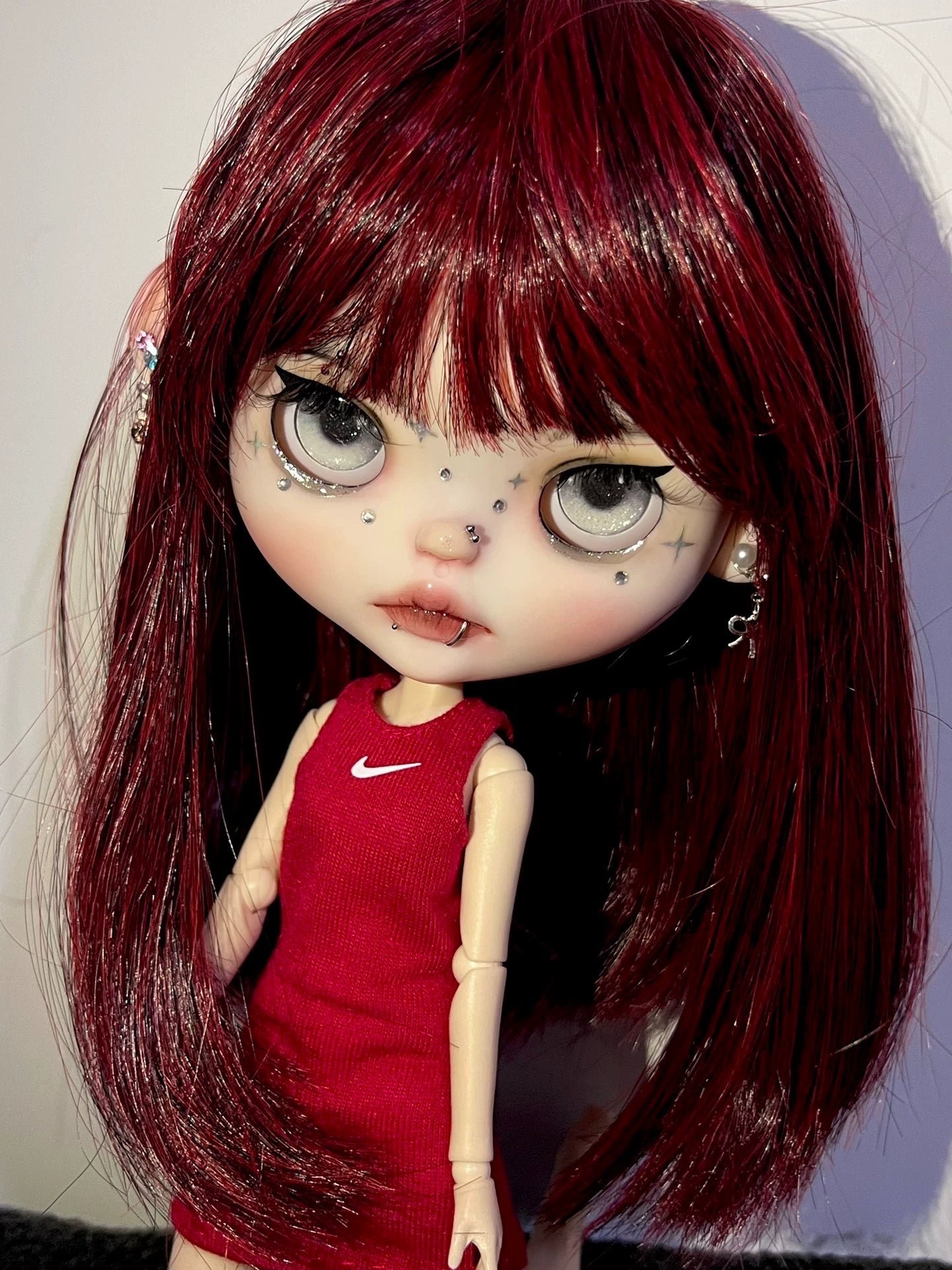 OOAK Hand-Painted Blythe Art Doll