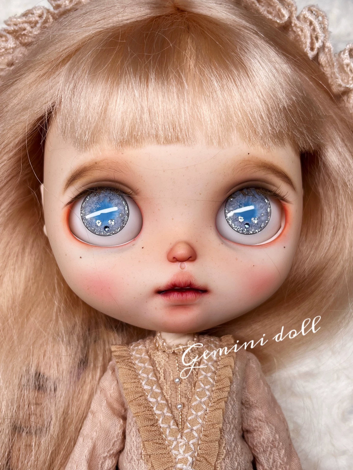 Handgemachte 3D Blythe-Puppenaugen - Farbpulver in Kristallklar