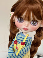 Blythe Doll Handmade-Customized With Outfits + Wig – 1/6 Doll (12in / 30cm) BJD