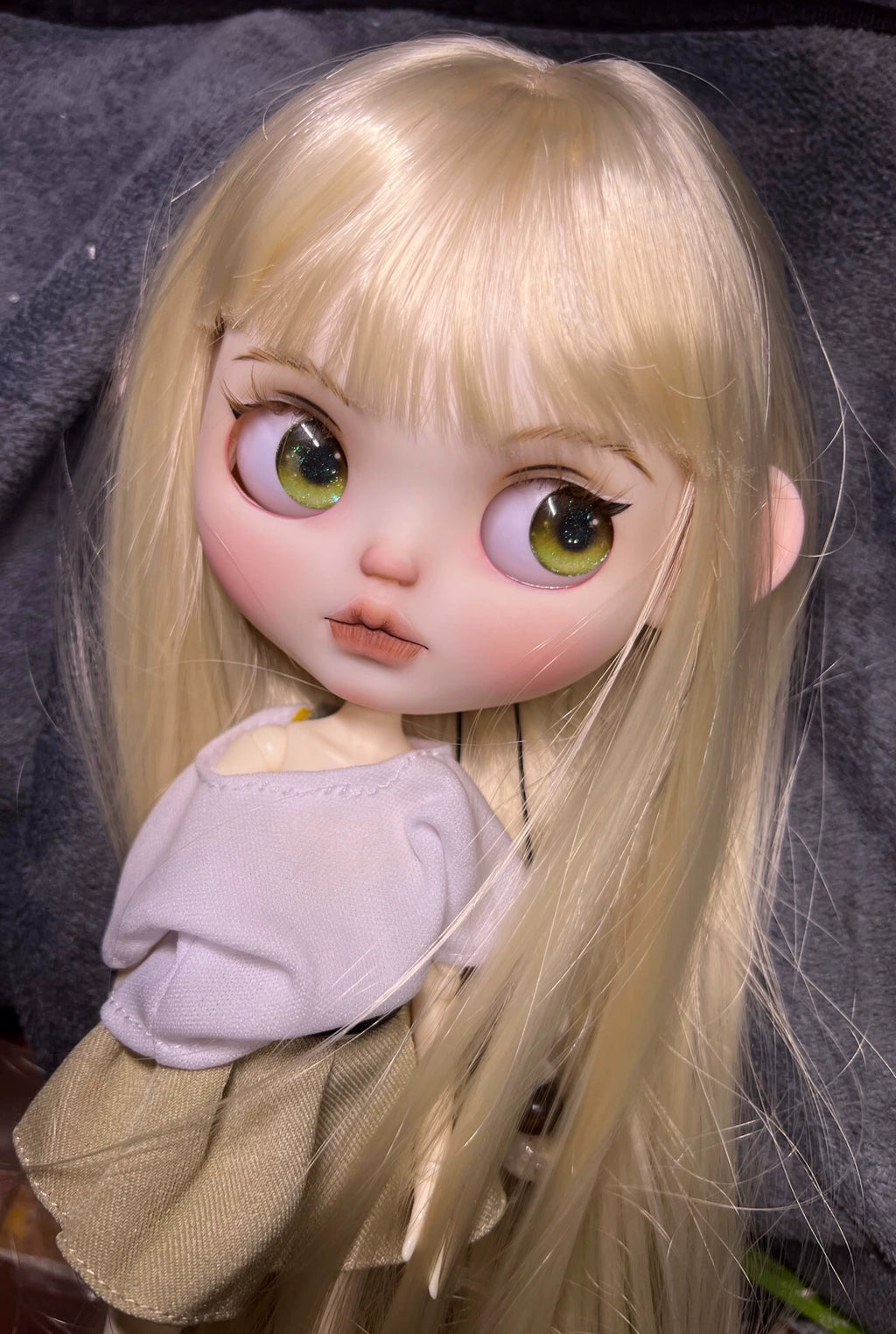 OOAK Hand-Painted Blythe Art Doll