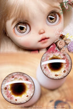 Handgemachte 3D Blythe-Puppenaugen - Farbpulver in Kristallklar