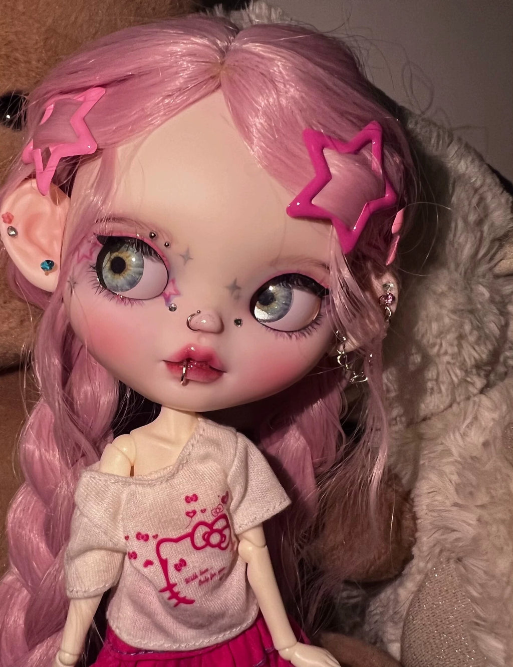 OOAK Hand-Painted Blythe Art Doll