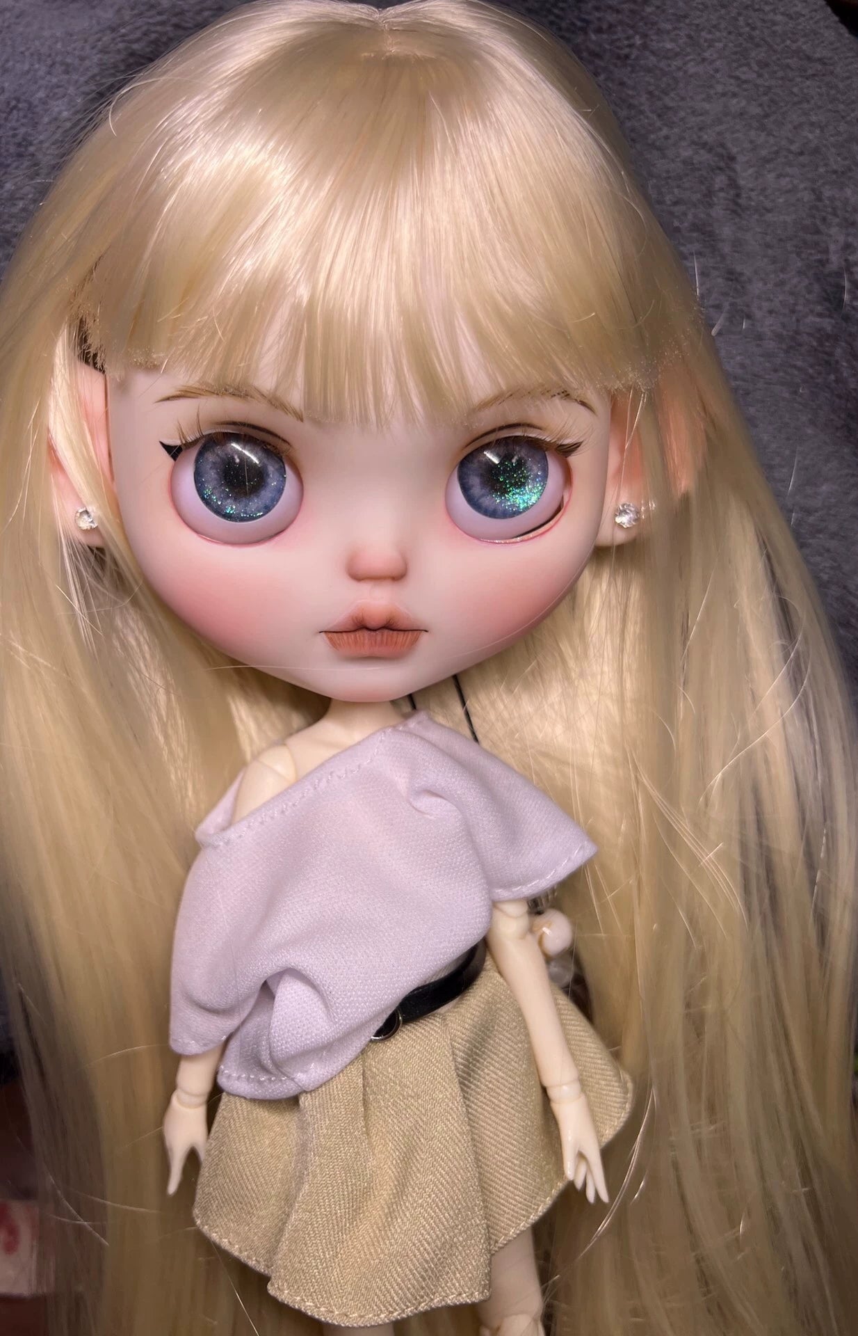 OOAK Hand-Painted Blythe Art Doll
