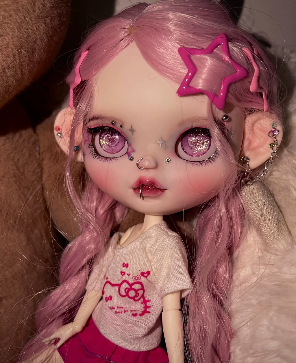 OOAK Hand-Painted Blythe Art Doll