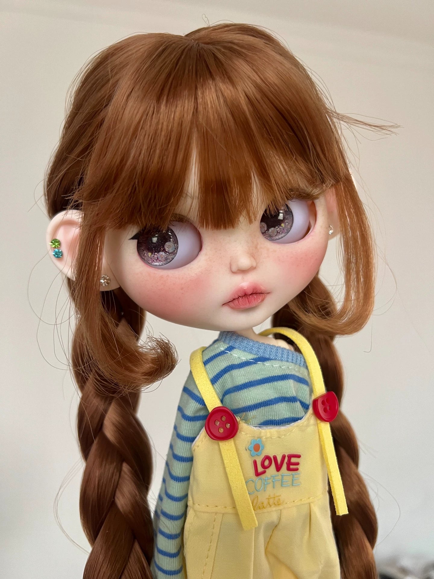 Blythe Doll Handmade-Customized With Outfits + Wig – 1/6 Doll (12in / 30cm) BJD