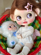 Blythe Doll Handmade-Customized With Outfits + Wig – 1/6 Doll (12in / 30cm) BJD