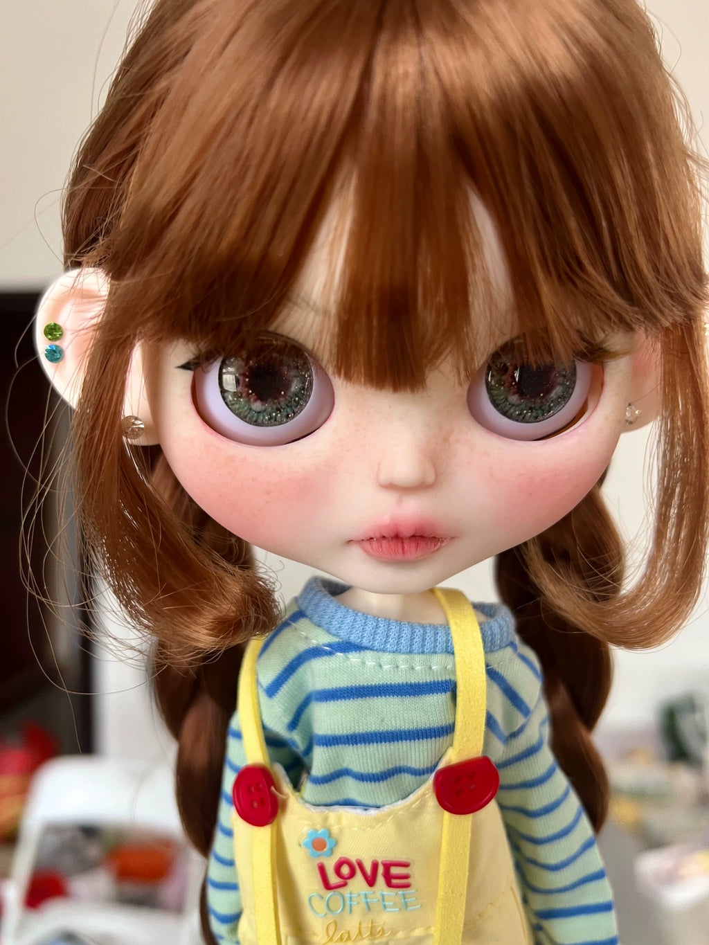 Blythe Doll Handmade-Customized With Outfits + Wig – 1/6 Doll (12in / 30cm) BJD