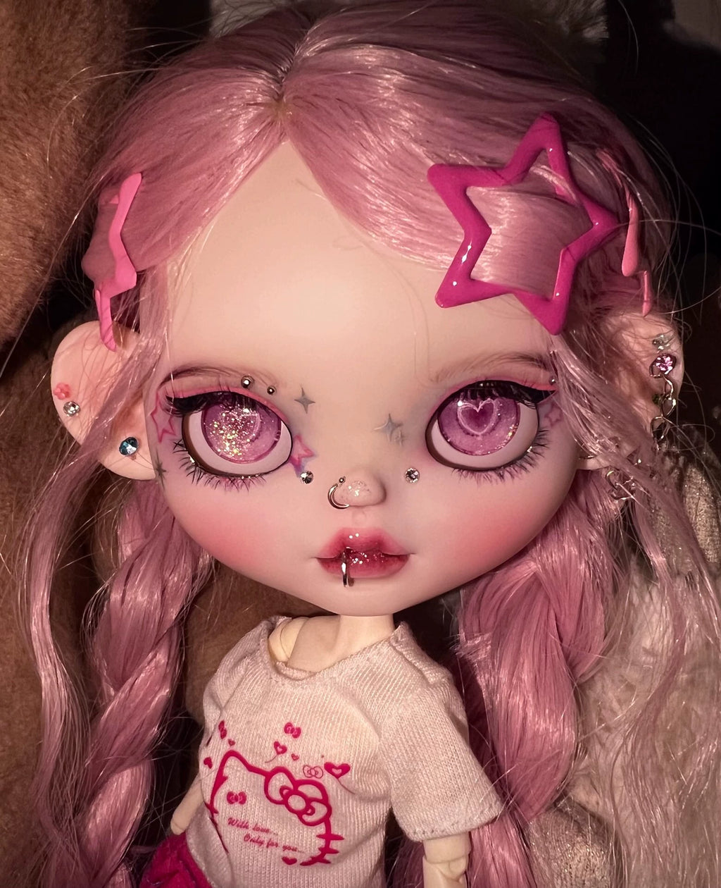 OOAK Hand-Painted Blythe Art Doll
