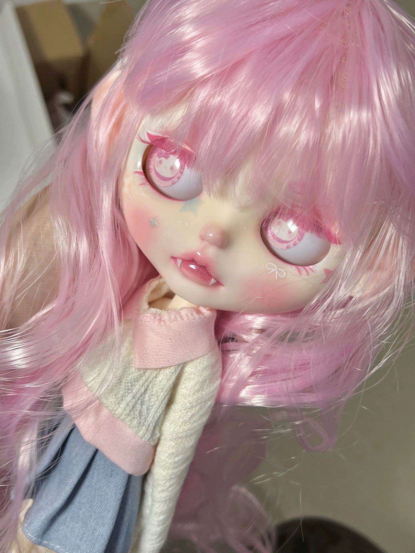OOAK Hand-Painted Blythe Art Doll