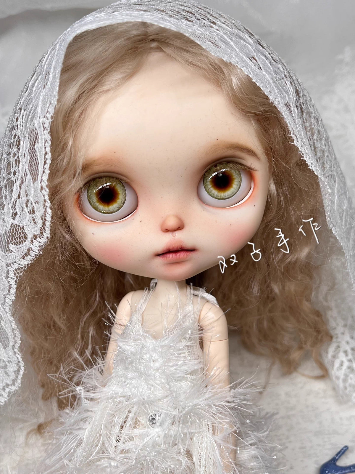 Handgemachte 3D Blythe-Puppenaugen - Farbpulver in Kristallklar