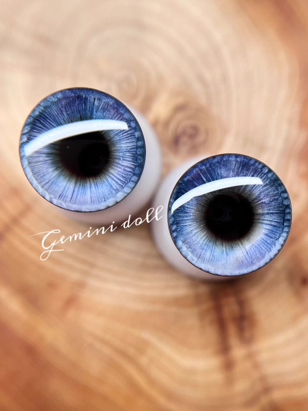 Handgefertigte Blythe Eyechips mit 3D-Effekt und tiefengeätzten Irisdetails