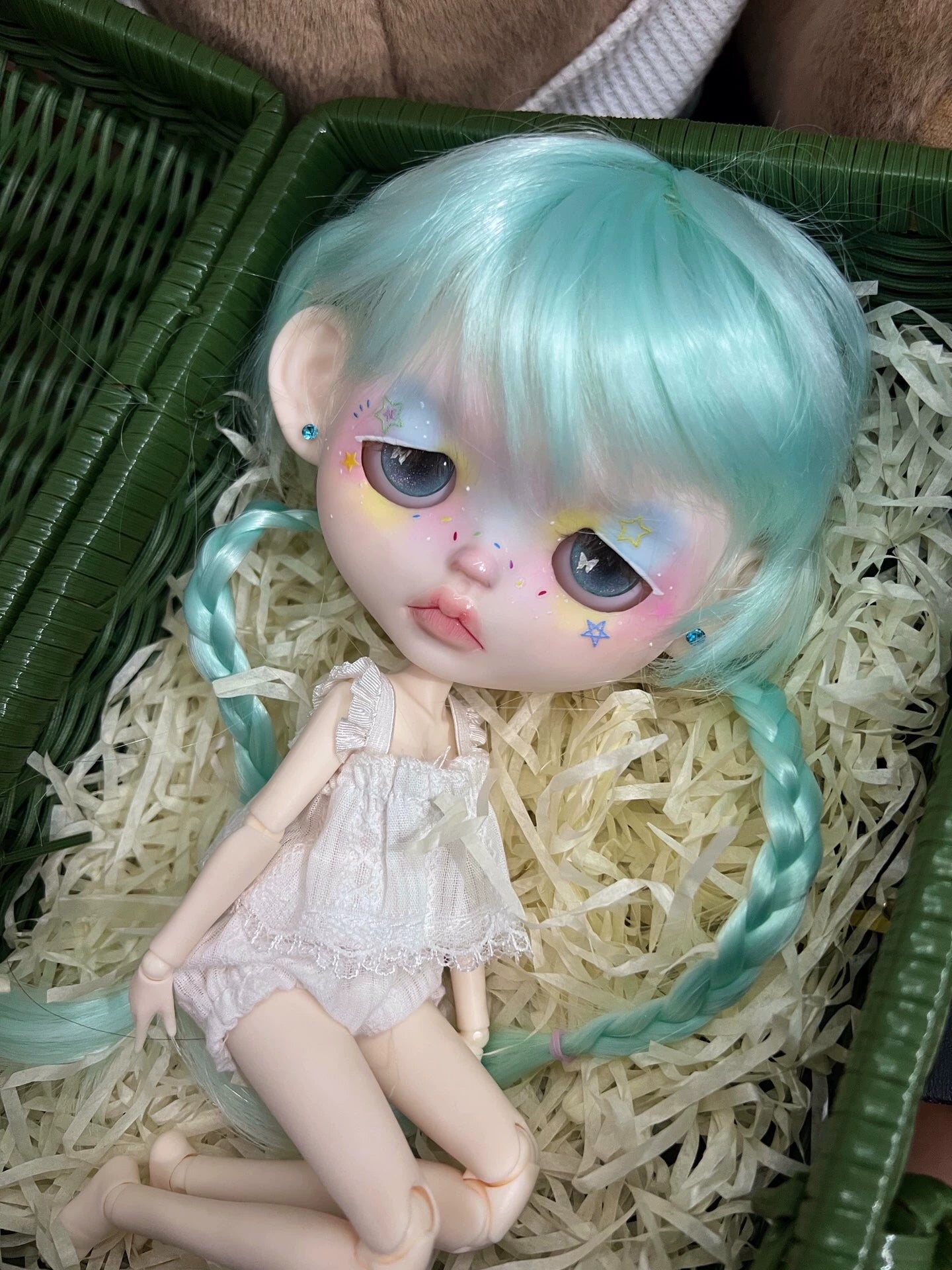 OOAK Hand-Painted Blythe Art Doll