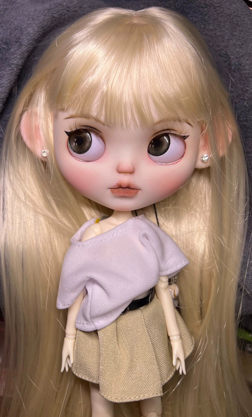 OOAK Hand-Painted Blythe Art Doll