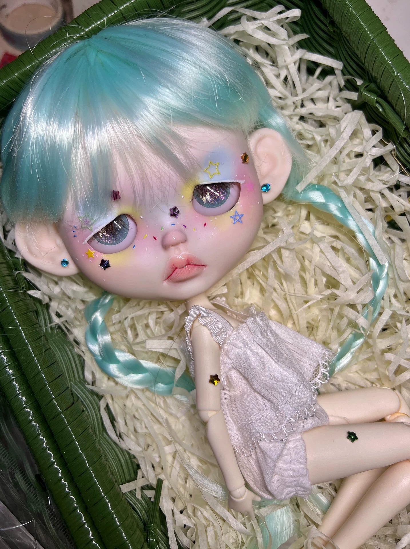OOAK Hand-Painted Blythe Art Doll