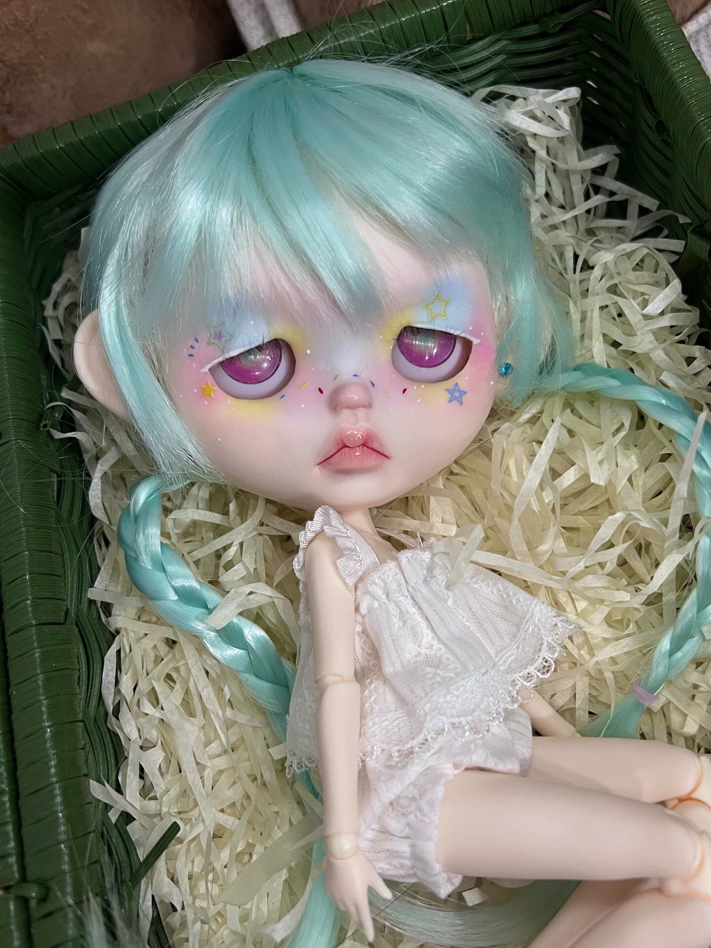 OOAK Hand-Painted Blythe Art Doll