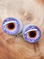 Handgefertigte Blythe Eyechips mit 3D-Effekt und tiefengeätzten Irisdetails