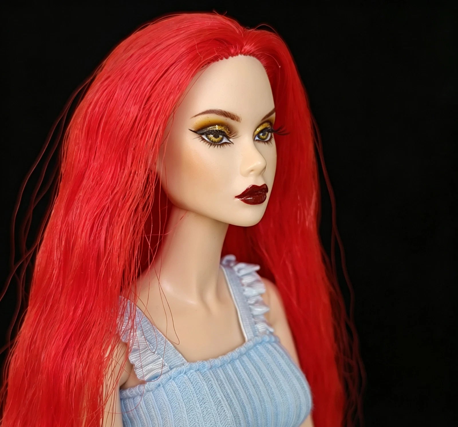 OOAK Hand-Painted FASHION ROYALTY POPPY PARKER ONLY HEAD